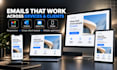 develop a responsive HTML email template