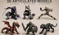 create custom articulated 3d models and action figures