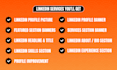 design a professional linkedin banner, cover and header