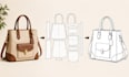 create custom bag pattern sewing pattern maker digital pattern and tech pack pdf