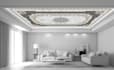 design marble mandala ceiling mural, custom textured canvas wallcovering