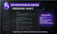 build a custom obsidian second brain or startup vault for entrepreneurs