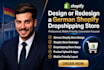 design or redesign a german shopify dropshipping store