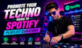 promote your techno music to spotify playlist curators
