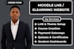 build online course creation moodle lms setup custom theme elearning website