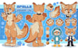esign a custom plush reference sheet stuffed animal tech pack