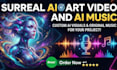 create surreal ai art video