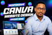 design canva website, responsive canva design, canva landing page, layout design