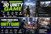 create a 3d unity game with gameplay, mechanics and level
