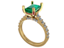 create 3d jewelry ring cad design with 3d print ready stl file
