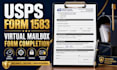 help complete usps form 1583 for your virtual mailbox