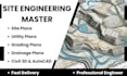 design grading plan, erosion control, site plan, drainage plan and utility plan