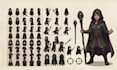 do rpg maker mz, mv character design sprite sheet 2d game character rpg maker mz