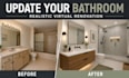 virtually renovate outdated rooms for real estate property photos