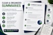 professional web research summary