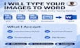 retype image to word, handwritten notes to text
