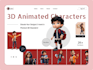3d interactive animated webflow website threejs gsap webgl 3d model spline r3f