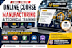 create online manufacturing training courses, sops, elearning and scorm modules