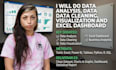 do data analysis, data cleaning, visualization excel dashboard