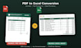 do excel data entry and pdf to excel conversion