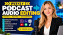 do weekly audio adobe podcast, video sound editing background noise removal