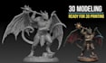 sculpt custom 3d miniature model character figurine tabletop dnd model printing