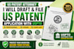draft and file a professional US patent application and file it with uspto