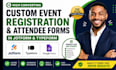 create custom event registration and attendee forms in jotform type form