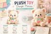 create custom plush toy designs and stuffed animal concept art