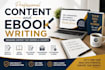 write a professional e book, blog, article and seo content