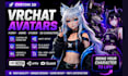 create custom vrchat avatar, furry vrc model, 3d character and vtuber