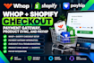 setup whop shopify checkout payment gateway, checkout fix,  product sync, payhip