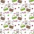 create hand drawn seamless patterns for fashion and textile