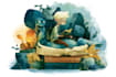 draw a children book illustration