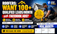 run roofing client calls media lead generation facebook ads