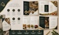 design a restaurant catering brochure, catering menu
