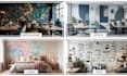 create custom mural wall specific design and mockup artwork for restaurant walls