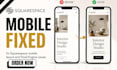 fix squarespace mobile layout and fluid engine issues