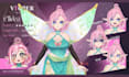 illustrate a custom 2d vtuber model and live2d character