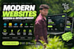build a modern responsive website using react and javascript