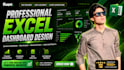 create a professional excel dashboard with charts and report