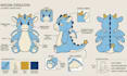 create detailed custom plush toy reference sheet stuffed animal design tech pack