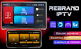 create whitelabel iptv app, xciptv, smarterspro, tivimate with admin panel