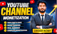 do complete youtube channel monetization requriments