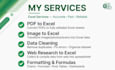 do excel data entry, data cleaning web reasearch  excel sheet
