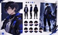 create anime character design, character sheet and expression sheet