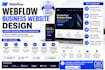 do modren webflow busniess website store design developer landing page expert