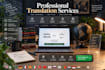 provide professional document conversion, translation and editing