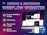 responsive webflow cms website custom design webflow development optimization