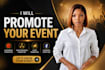 do eventbrite promotion setup, event marketing facebook event ads